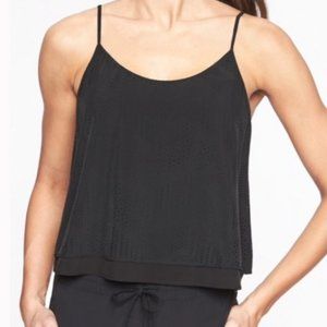 Athleta Layered Laser Cut Crop Tank Top